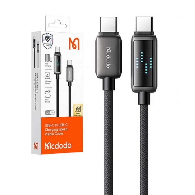 Mcdodo USB-C kábel LED kijelzővel