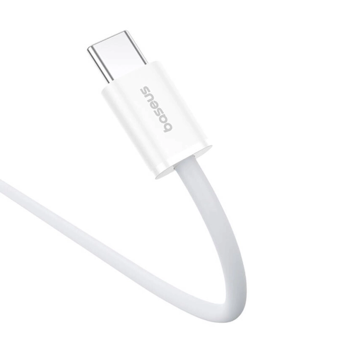 baseus superior kábel 100W USB-C - USB-C, 2m fehér