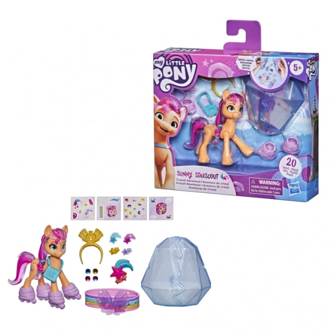 my little pony sunny starscout kristály kaland figura kiegészítőkkel – Sunny