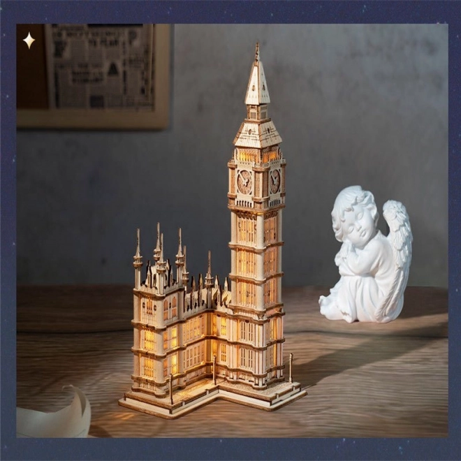 Világító fa 3D puzzle Big Ben torony