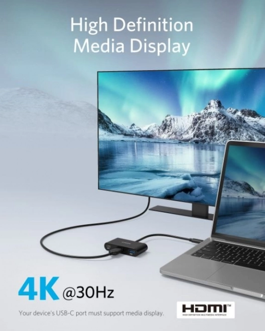 PowerExpand USB-C hub 3 az 1-ben