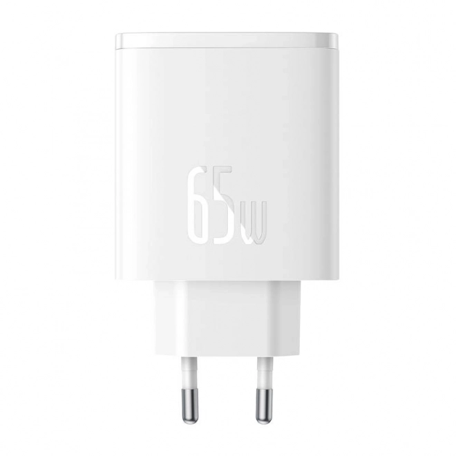 Baseus os-cube pro gyors töltő 2xusb-c + usb, 65w fehér