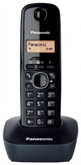 Vezeték nélküli telefon DECT funkcióval - Fekete