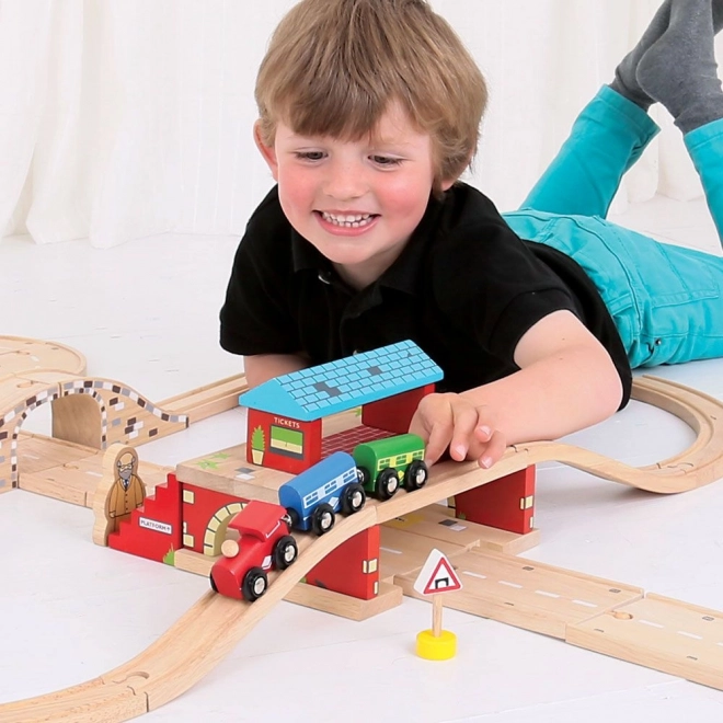 Bigjigs Rail Föld feletti állomás