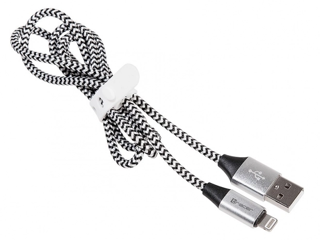 Iphone usb kábel fekete-ezüst