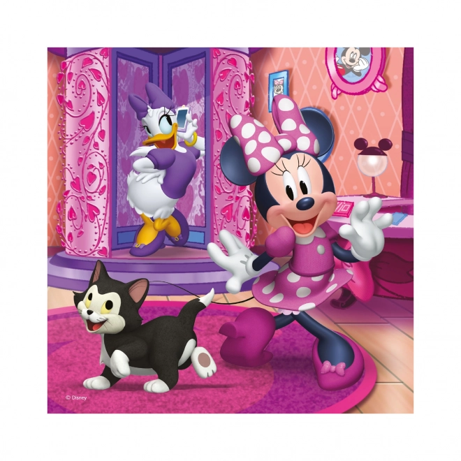 Minnie egér 3x55 darabos puzzle szett