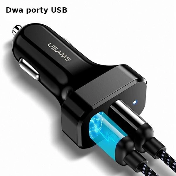 Usams autós töltő dupla USB kimenettel