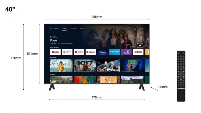 LED televízió 40 hüvelyk