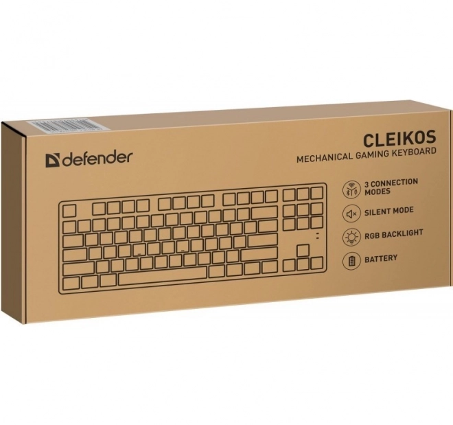 Mechanikus billentyűzet CLEIKOS GK-135 LED világítással fekete