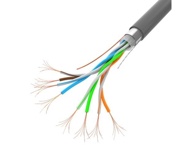 Szürke LAN Ethernet kábel - LANBERG 100m