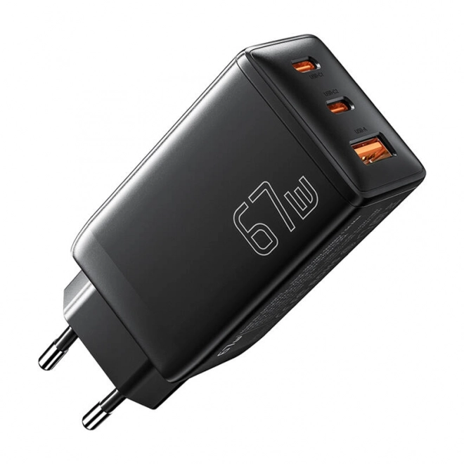 Essager fekete 67W USB töltő