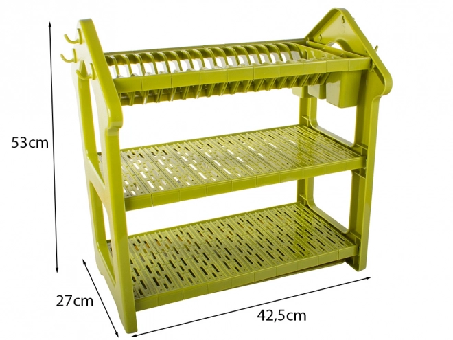 Konyhai edényszárító, 3 szintes