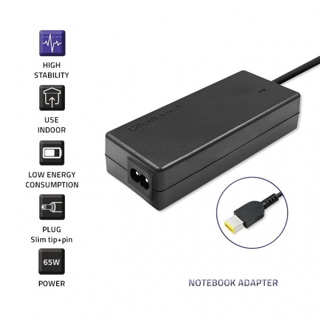 65W Lenovo IBM laptop töltő slim tip csatlakozóval