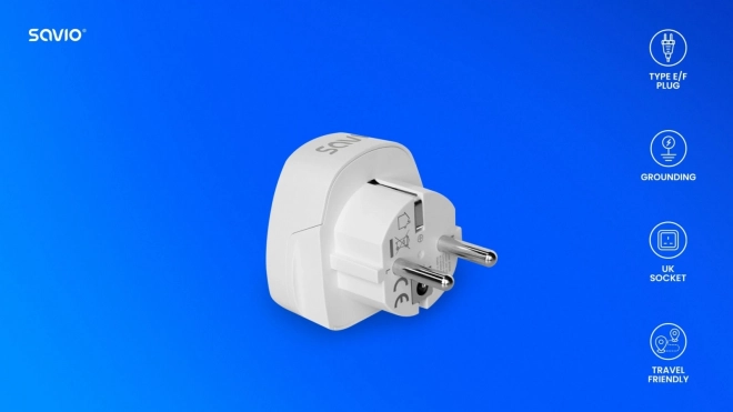 Utazó adapter UK-EU SAVIO