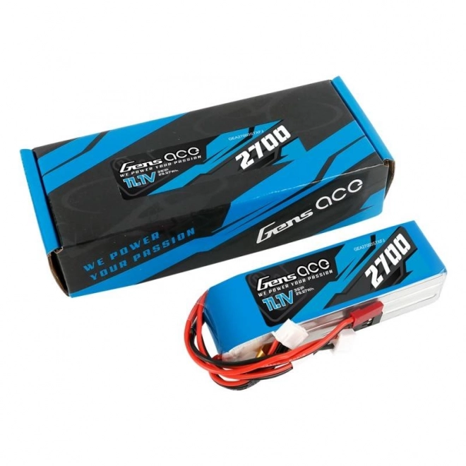 Gens Ace 11,1 V 2700 mAh LiPo akkumulátor Futaba/JST-XHR/JST-SYP csatlakozóval