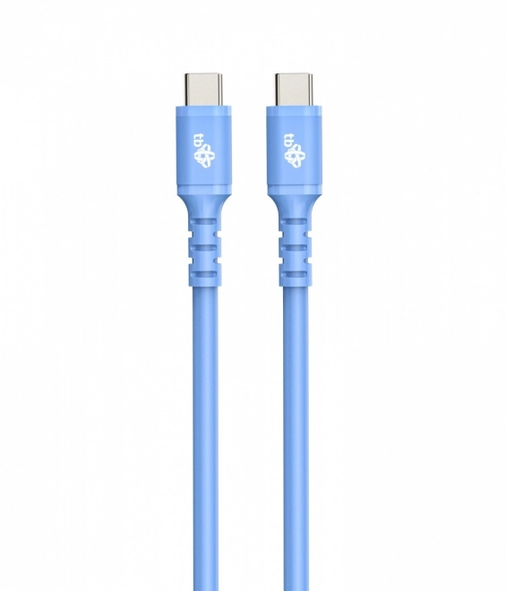 Szilikon kék USB C - USB C kábel 1m