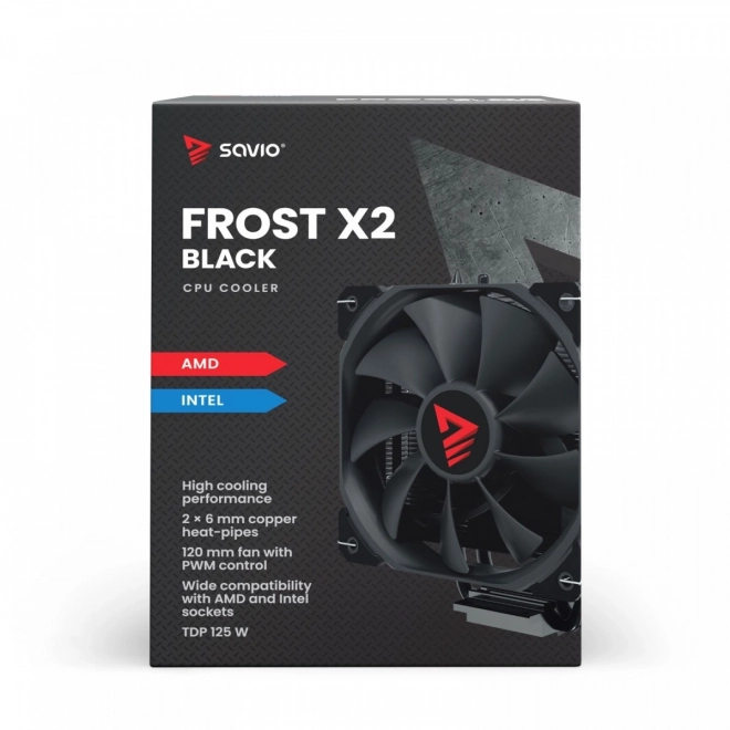 CPU hűtés Savio Frost X2 Black