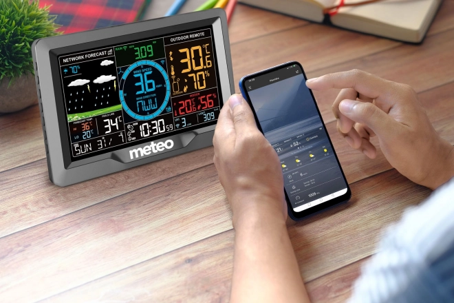 Meteo wifi meteorológiai állomás szél- és csapadékmérővel