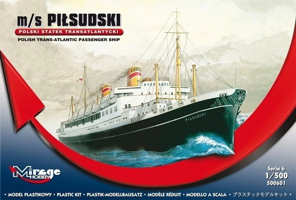 M/s Piłsudski hajó modell