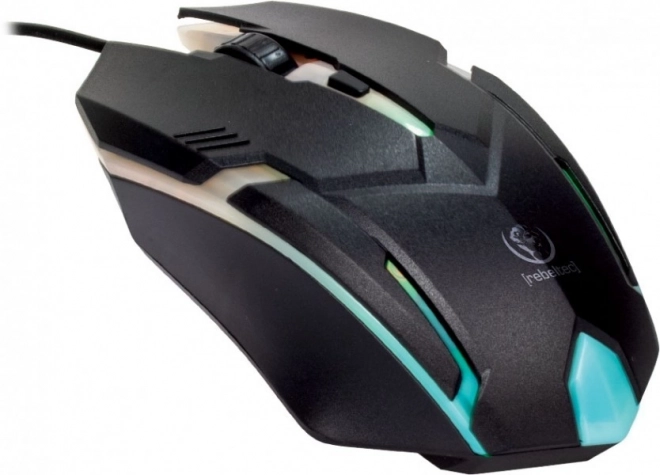 Neon gamer egér, 1,8m kábel
