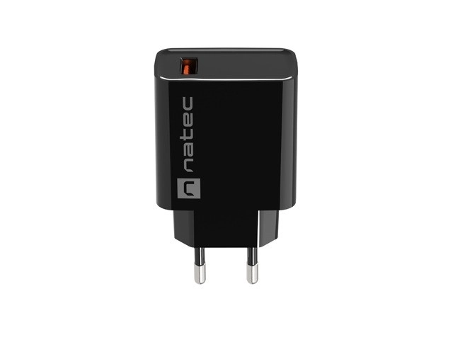 Univerzális hálózati töltő Natec Ribera USB-A 18W fekete