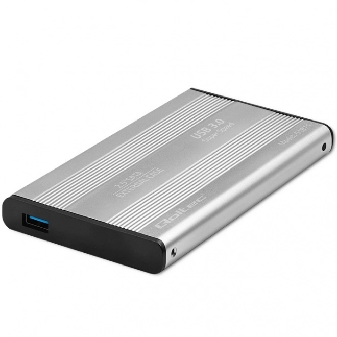 Alumínium külső merevlemez ház 2.5'' SATA3 USB 3.0 ezüst