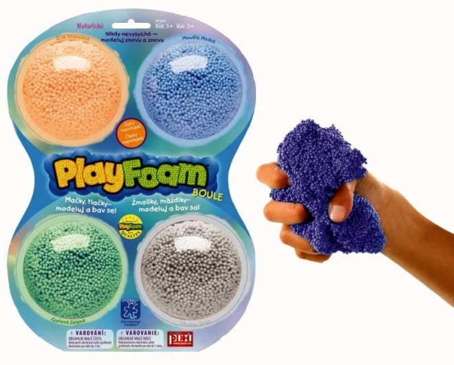 PlayFoam habgyurma - fiú színek 4 csomag