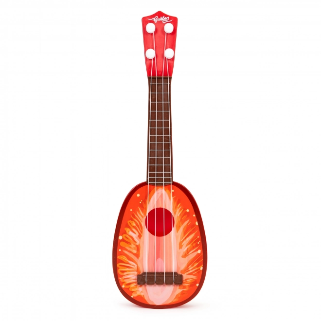 Gyerekeknek szánt ukulele eper mintával