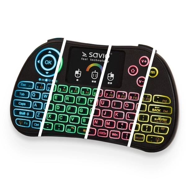 Podświetlana mini billentyűzet Bluetooth RGB televíziókhoz és számítógépekhez