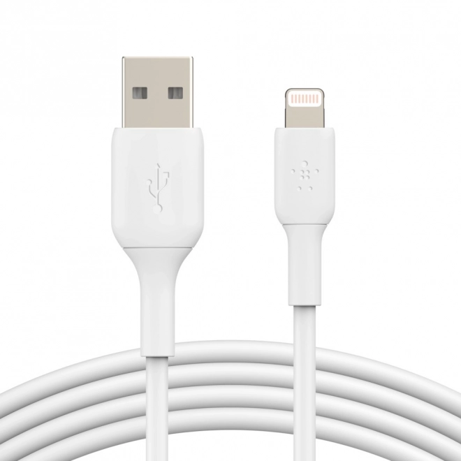 Pvc usb-a - lightning töltőkábel 1m fehér