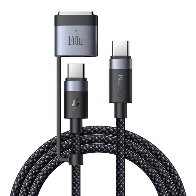 Usb-c és Magsafe 3 kábel 2 az 1-ben - 2m fekete