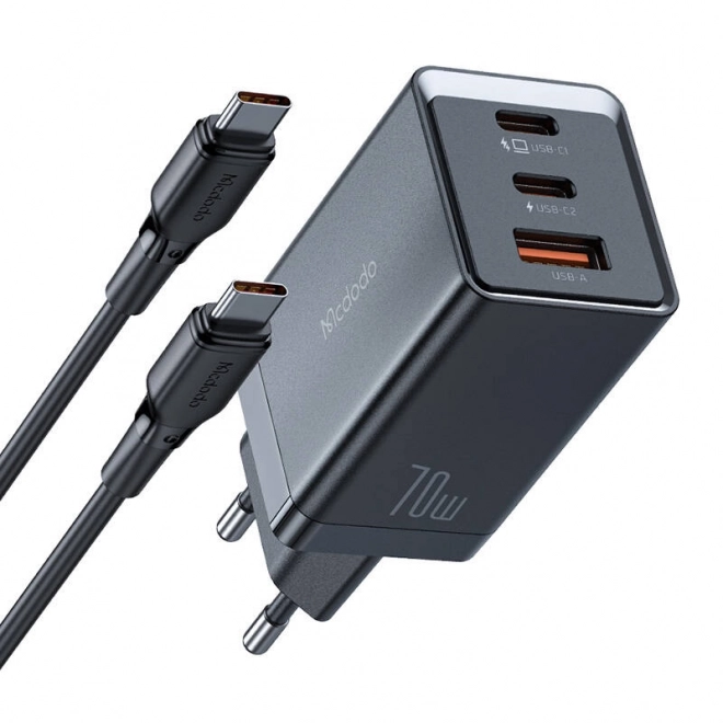 Kompakt Mcdodo hálózati töltő 67W USB-C kábellel