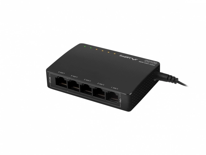 Lanberg PoE+ switch 5 portos Gigabit asztali