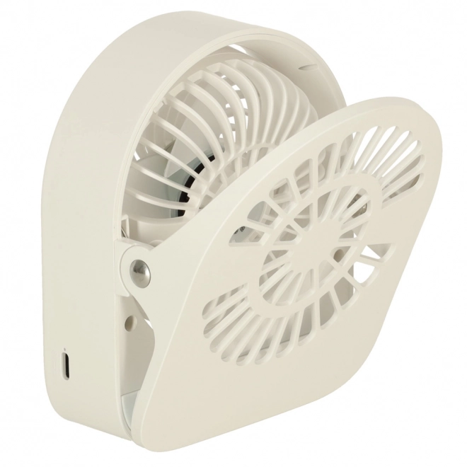 Vezetéknélküli USB asztali ventilátor 11,5 cm fehér