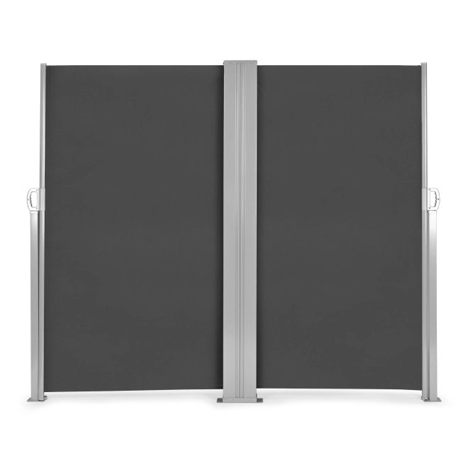 Kétoldalas napellenző 300x300x180 cm napvédő magánéletért antracit MultiGarden