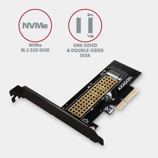 PC PCIe SSD Adapter M.2 NVMe M-kulcs Slottal