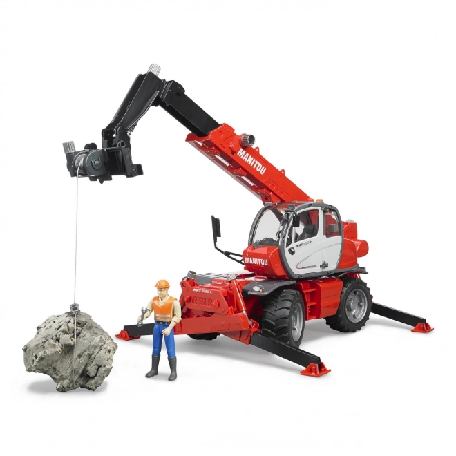 Bruder Manitou MRT 2150 teleszkópos rakodó tartozékokkal