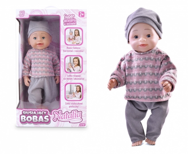 Natalia baba babázás közben sírós 43 cm