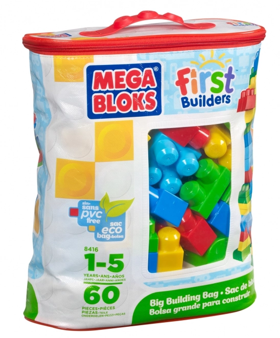 Mega Bloks First Builders építőkockák készlet fiúk számára (60 darab)