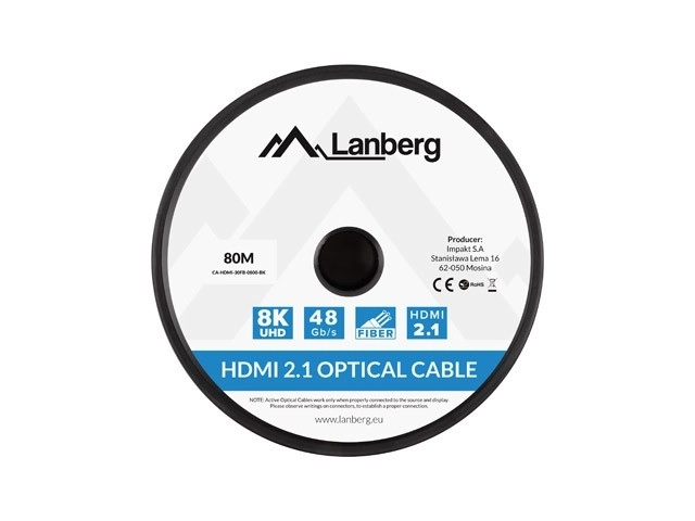 Lanberg optikai HDMI kábel 80M 8K