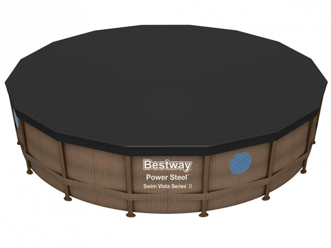 Bestway medencetakaró 488 cm-es keretes medencéhez