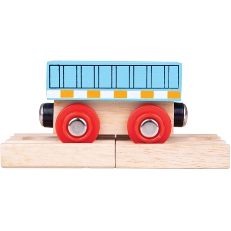 Bigjigs Rail kék vagon