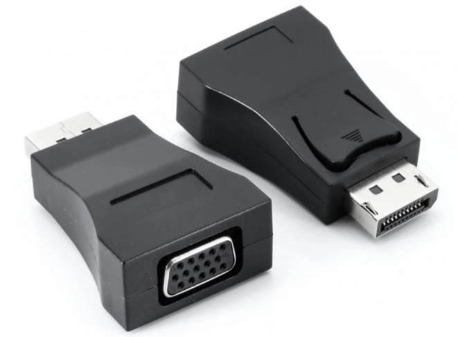 DisplayPort-VGA adapter fekete