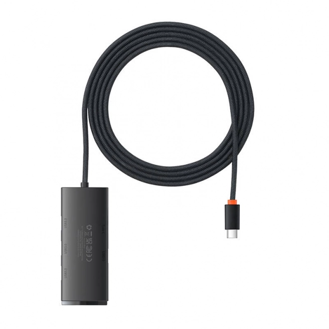 Baseus lite usb-c hub 4 porttal - fekete