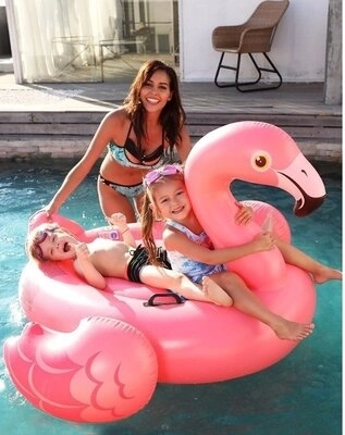 Felfújható pink flamingó úszó matrac