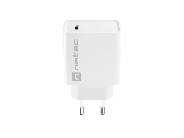Fehér USB-C gyors töltő 20W Natec Ribera