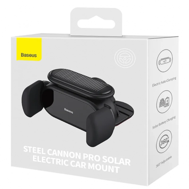 Baseus Steel Cannon Pro napelemes autós telefontartó