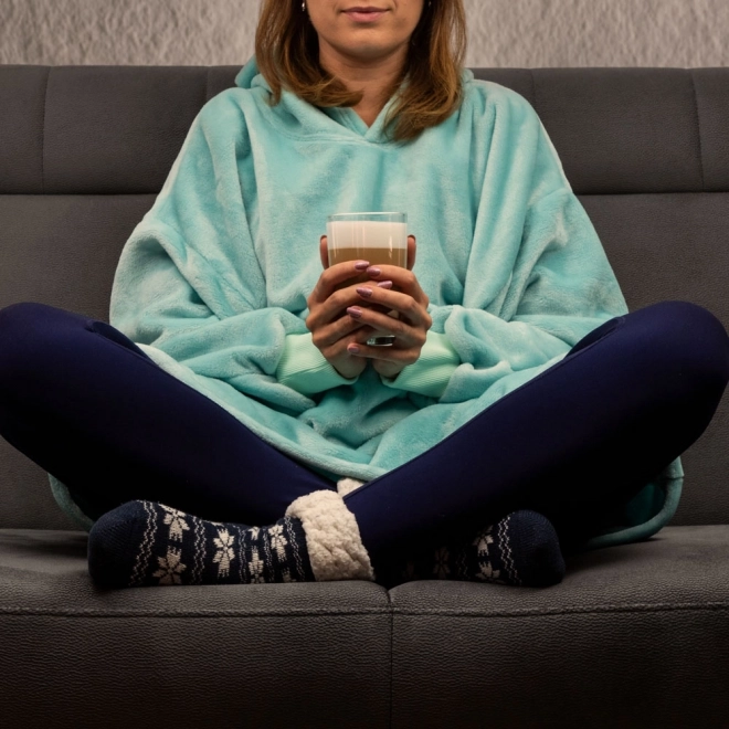 Puha és meleg oversized kapucnis pléd Bluzair