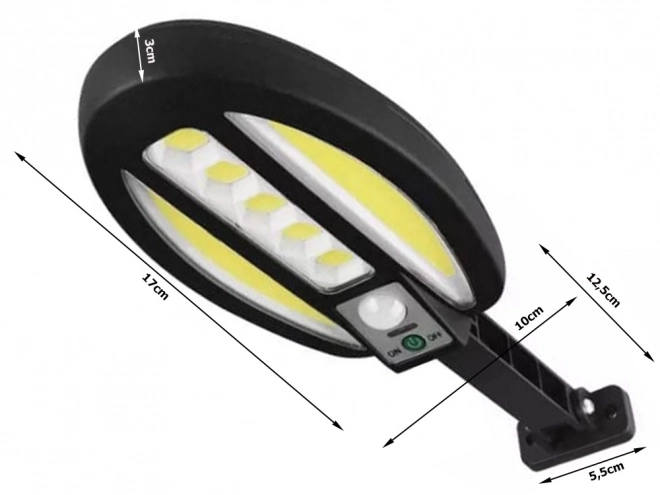 Solár lámpa 95 LED mozgás- és alkonyatérzékelővel