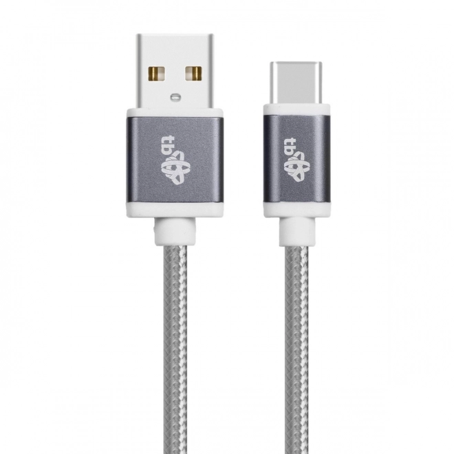 Prémium szürke USB-USB C kábel 1,5 m